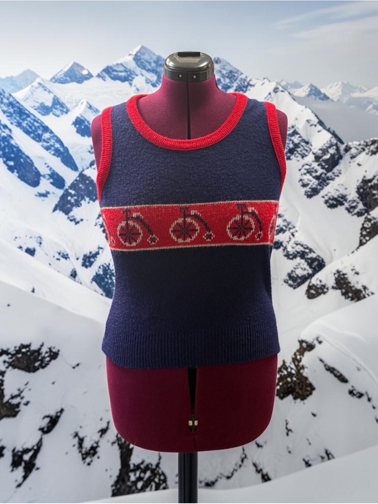 Towncraft Sweaters - Vintage Towncraft JCPenney sweater vest retro bicycle size Large